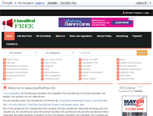 Tablet Screenshot of classifiedfree.info